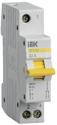 Выключатель-разъединитель трехпозиционный 1п ВРТ-63 32А KARAT IEK MPR10-1-032