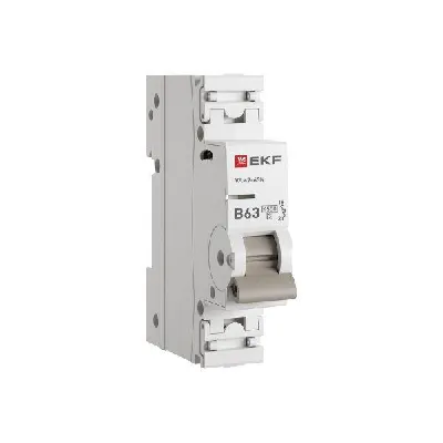 Выключатель автоматический 1п B 63А 4.5кА ВА 47-63N PROxima EKF M634163B