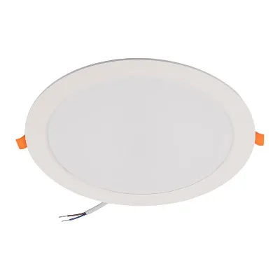 Светильник светодиодный PLED DL7 WH Downlight 24Вт 4000К IP54 220х26мм ДВО встраив. JazzWay 5042568