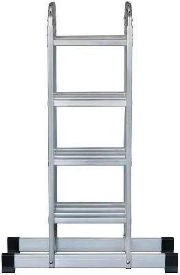Лестница-трансформер четырехсекционная 4х4 13.2кг алюм. FIT 65450