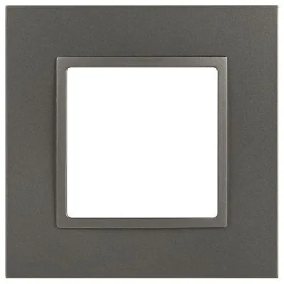 Рамка 1-м Elegance 14-5011-16 Classic для розеток и выключателей титан Эра Б0065823
