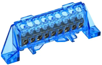 Шина нулевая N в комб. изол. "Стойка" 6х9-9-С TEKFOR IEK TF-NN10-09-DP-K07
