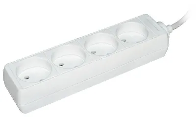 Удлинитель 4х1.5м без заземл. 10А IP20 У4 2P 250В 2х0.75 IEK WYP10-06-04-01-N