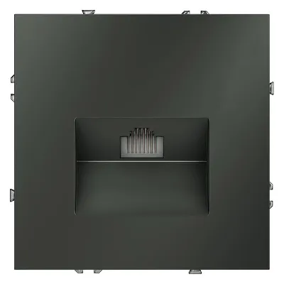 Розетка компьютерная 1-м СП S70 RJ45 кат.6 механизм титан Voltum VLS060106