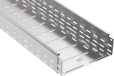 Лоток листовой перфорир. 400х100 L3000 сталь 1.2мм IEK CLP10-100-400-3