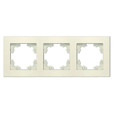 Рамка 3-м Афина универс. сл. кость (ivory) Universal A0045-I