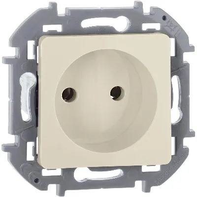 Розетка 1-м СП Inspiria 16А IP20 250В 2P механизм сл. кость IEK 673711