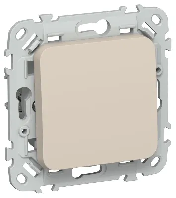 Выключатель проходной 1-кл. СП FLITE ВС61-1-0-ФлЛ 10А механизм льняной IEK FI-V12-0-10-1-K88