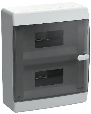 Корпус ЩРН-П-18 UNION Compact IP41 черн. прозр. дверь пластик. IEK UIC-KP12-N-18-41-K01
