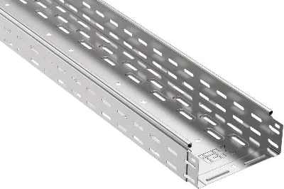 Лоток листовой перфорир. 300х80 L3000 сталь 0.8мм IEK CLP10-080-300-3