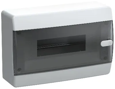Корпус ЩРН-П-12 UNION Compact IP41 черн. прозр. дверь пластик. IEK UIC-KP12-N-12-41-K01