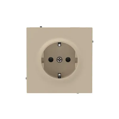 Розетка силовая KANT 2P+E без шторки ванильн. марципан DKC 7015033