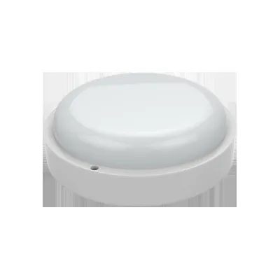 Светильник светодиодный ЖКХ ECO D160х53 12Вт 940лм 4000К  IP65 круглый c оптико-аккустическим сенсором Gauss 126418212-S