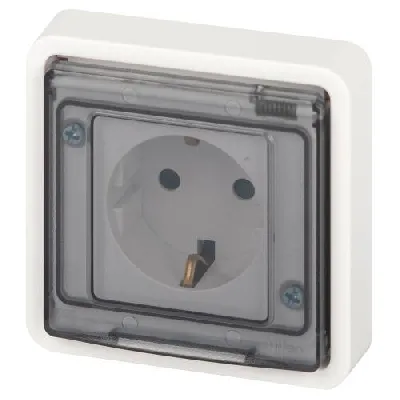 Розетка Эксперт 11-2521-01 2P+E IP55 16А-250В СУ бел. Эра Б0063259
