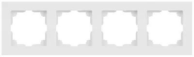 Рамка 4-м СП Accent 6-504-01М бел. матов. Intro Б0063759