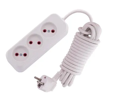 Удлинитель 3х5м без заземл. 10А IP20 Lezard 720-0305-303
