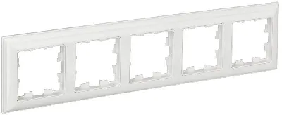 Рамка 5-м BRITE РУ-5-Бр бел./бел. IEK BR-M52-12-K01