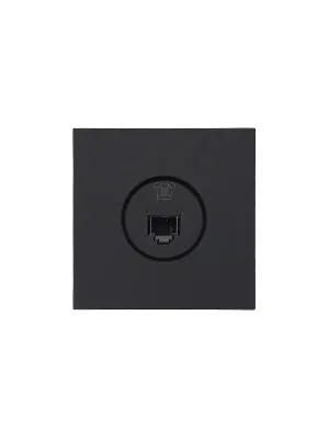 Розетка телефонная СП ZIMA IP20 евро стандарт механизм черн. бархат LEZARD 704-4288-137
