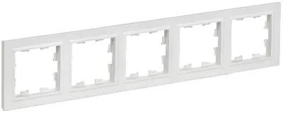 Рамка 5-м BRITE РУ-5-БрАБ арктич. бел. IEK BR-M52-K91