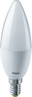 Лампа светодиодная 61 325 NLL-C37-8.5-230-4K-E14-FR 8.5Вт свеча матовая 4000К нейтр. бел. E14 680лм 176-264В Navigator 61325