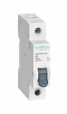 Выключатель автоматический модульный 1п C 3А 4.5кА City9 Set SE C9F34103
