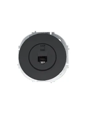 Розетка компьютерная СП OSEN RJ45 кат.6 механизм черн. бархат LEZARD 743-4288-140