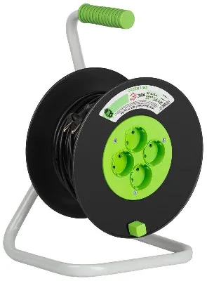 Удлинитель на пластик. катушке 4х30м без заземл. KAT-2x1-30m Greenline ПВС 2х1 Эра Б0065105