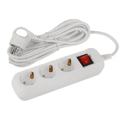 Удлинитель 3х5м с заземл. с выкл. ПВС 3х0.75 UDL-10-350-ES Greenline Эра Б0065080