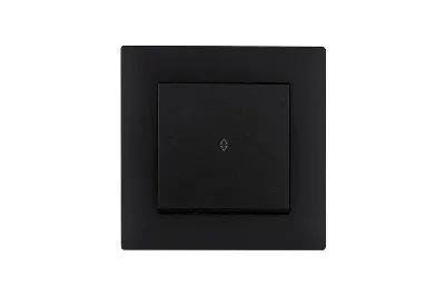 Выключатель проходной 1-клав. Karea RIZZ STAR чер. Makel 88054005