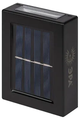 Светильник светодиодный ERAFS024-02 "Практик" 2LED 7х3х10см уличный настенный на солнечн. батарее Эра Б0057592