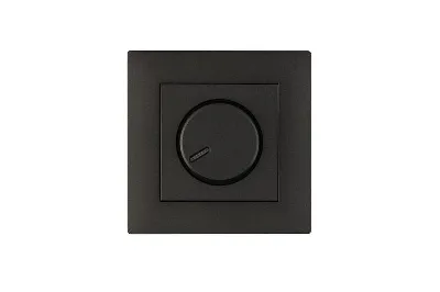 Розетка 1-м Karea RIZZ STAR без заземл. дым. металлик Makel 88050022