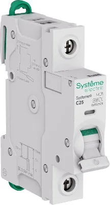 Выключатель автоматический 1п C 25А 10кА Systeme9 230В SE S9F32125