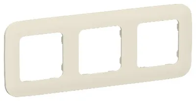 Рамка 3-м СП FLITE РУ-3-А-ФлСл сливочный IEK FI-M32-31-20-K86