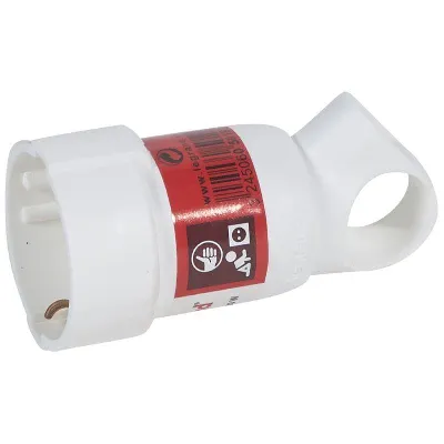 Розетка кабельная Helium 16А 2К+3 бел. с кольцом Leg 050191