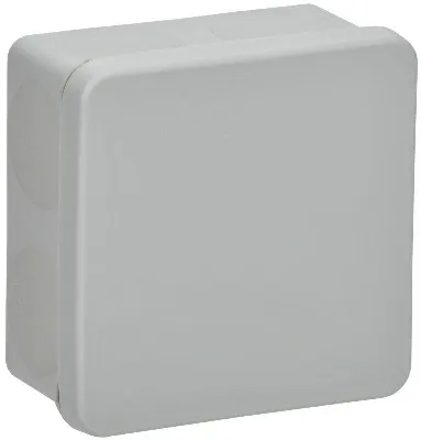 Коробка распаячная ОП КМ42435 80х80х40мм IP67 8 вводов сер. IEK UKO21-080-080-040-K41-66