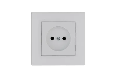 Розетка 1-м Karea RIZZ без заземл. бел. Makel 88001022