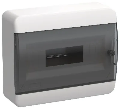 Корпус ЩРН-П-12 TEKFOR IP41 черн. прозр. дверь пластик. IEK TF5-KP12-N-12-41-K01-K03