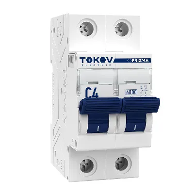 Выключатель автоматический модульный 2п C 4А 6кА PRIZMA TOKOV ELECTRIC TKE-PZ60-MCBI-2-4-C