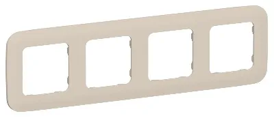 Рамка 4-м СП FLITE РУ-4-А-ФлЛ льняной IEK FI-M42-31-20-K88