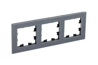 Рамка 3-м ATLASDESIGN NATURE мрамор айс грей SchE ATN343203