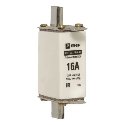 Вставка плавкая ППН-33 100/16А габарит 00C PROxima EKF fus-33/100/16