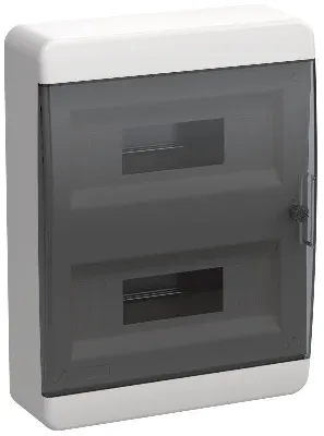 Корпус ЩРН-П-24 TEKFOR IP41 черн. прозр. дверь пластик. IEK TF5-KP12-N-24-41-K01-K03