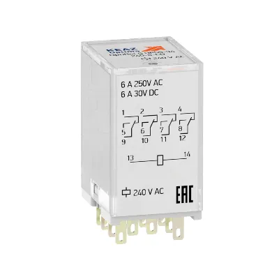 Реле промежуточное OptiRel G RP55-34-240-6-CO-S/TI КЭАЗ 281118
