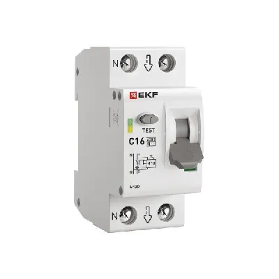 Устройство защиты от дугового пробоя (УЗДП) 1P+N C 16А 6кА с авт. выкл. PROxima EKF afdd-2-16C-pro