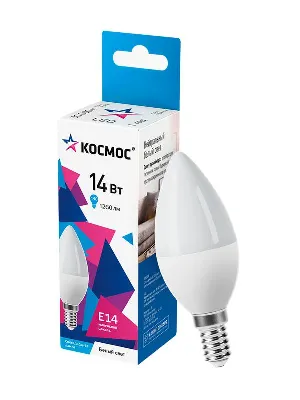 Лампа светодиодная CN 14Вт E14 4500К 1260лм 174-265В КОСМОС LkecLED14wCNE1445