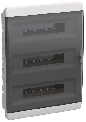 Корпус ЩРВ-П-54 TEKFOR IP41 черн. прозр. дверь пластик. IEK TF5-KP12-V-54-41-K01-K03