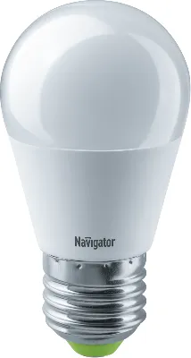Лампа светодиодная 94 477 NLL-P-G45-5-230-2.7K-E27 5Вт шар 2700К тепл. бел. E27 330лм 176-264В Navigator 94477