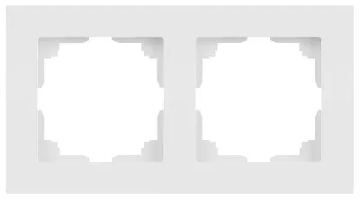 Рамка 2-м СП Accent 6-502-01М бел. матов. Intro Б0063751