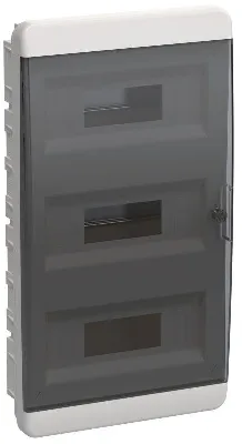 Корпус ЩРВ-П-36 TEKFOR IP41 черн. прозр. дверь пластик. IEK TF5-KP12-V-36-41-K01-K03
