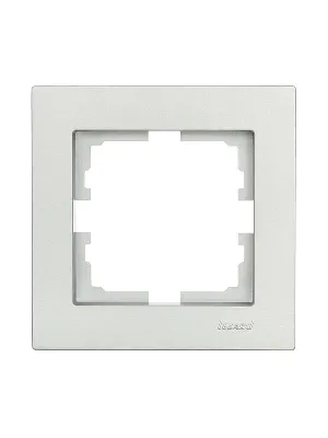 Рамка 1-м VESNA горизонт. платина LEZARD 742-3500-146